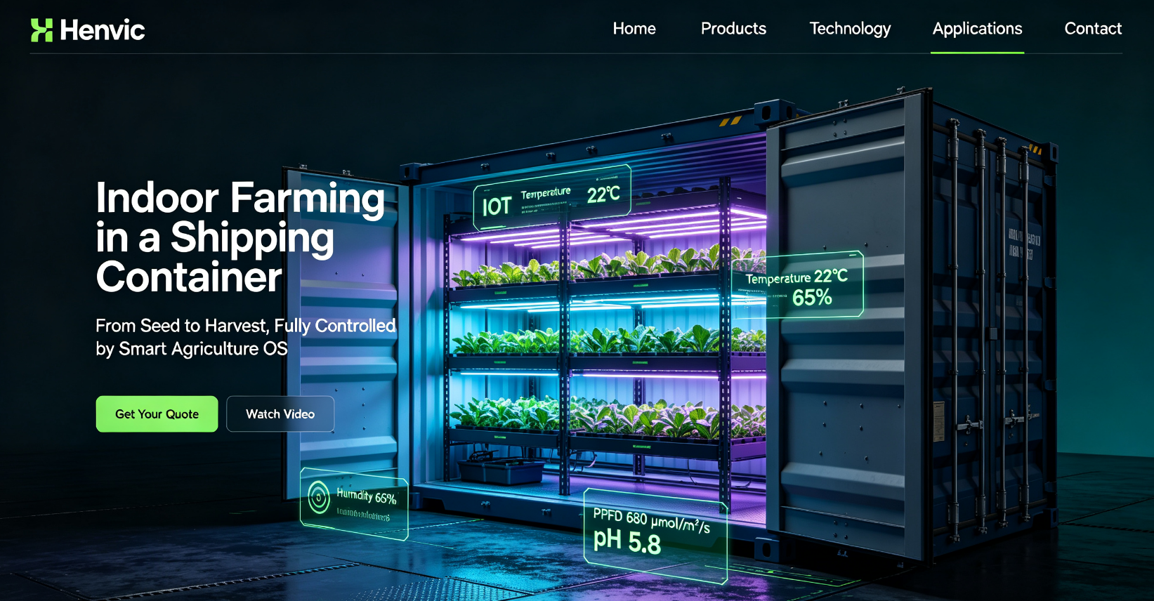 La Fabbrica di Piante in Container Hengyu Intelligent Henvic Debutta alla Mostra Internazionale di Tecnologia Agricola