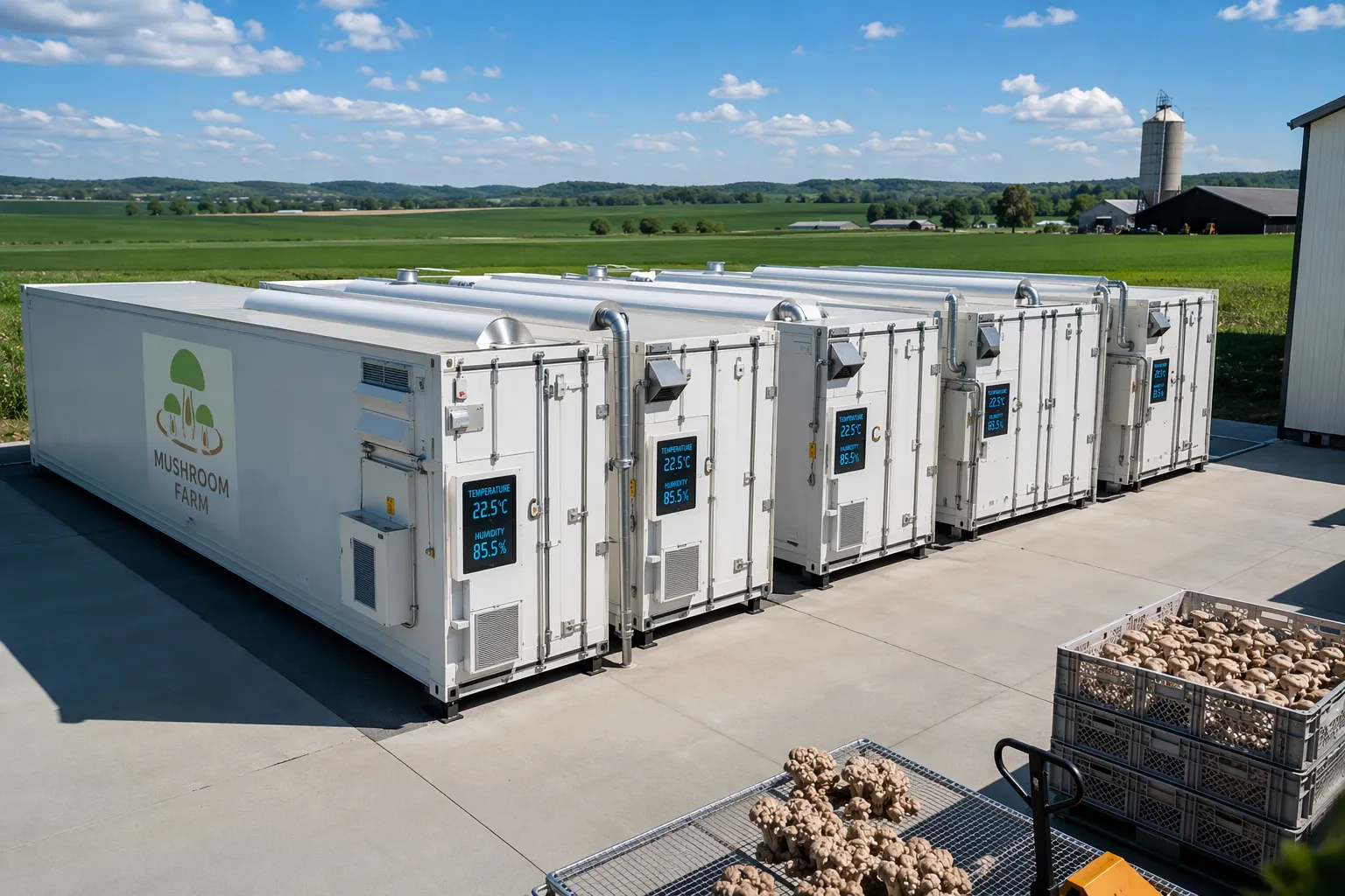 Large-Scale Mushroom Cultivation Container | Henvic