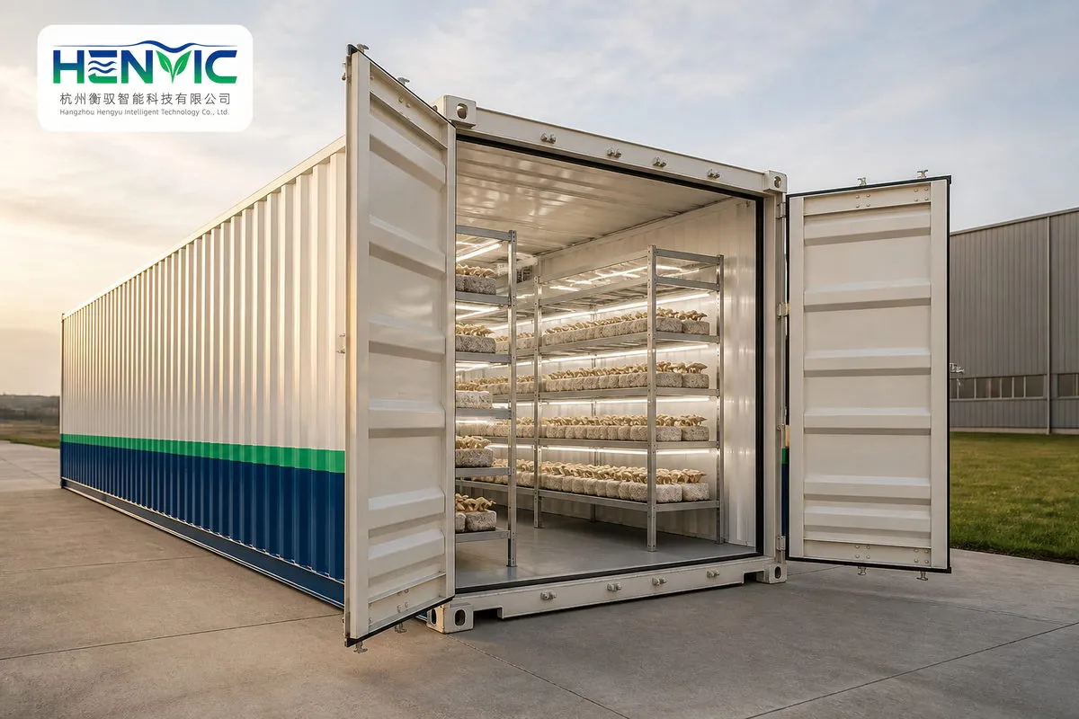Enoki Mushroom Cultivation Container  High-Yield